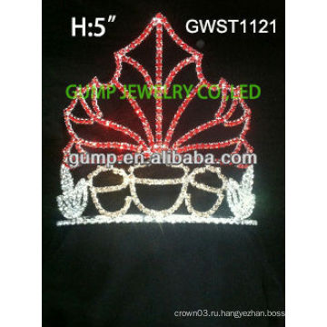 Очаровательная сезонная традиционная горная хрустальная корона тиара -GWST1121